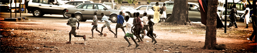 Children Playing Soccer